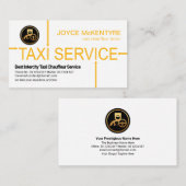 Fahrerwege für Taxidienste Visitenkarte (Vorne/Hinten)