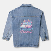 Fahrgast-Prinzessin-Auto Whimsical Jeansjacke (Rückseite)