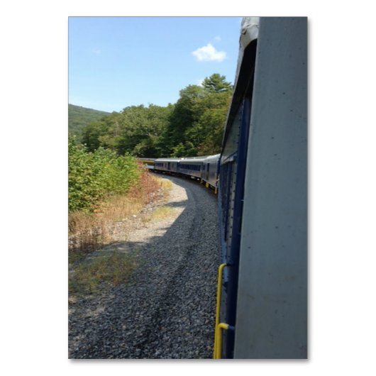 Fahrgast-Zugfahrzeuganzeiger-Lesekarten für Erwach Tischnummer (Vorderseite)