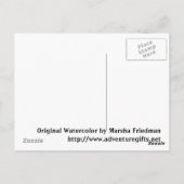 Fahrgasttauben Postkarte (Rückseite)