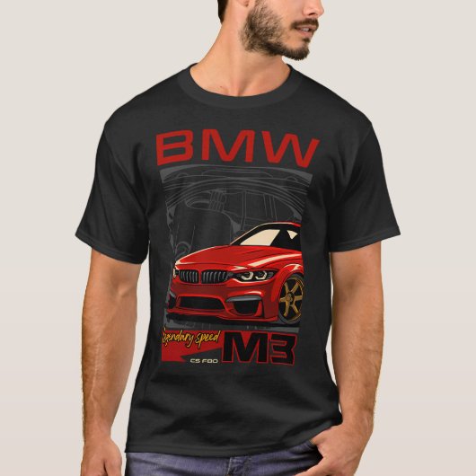 Fahrgeschwindigkeit M3 F80 T-Shirt (Vorderseite)