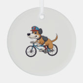 Fahrhund Ornament Aus Glas (Rückseite)