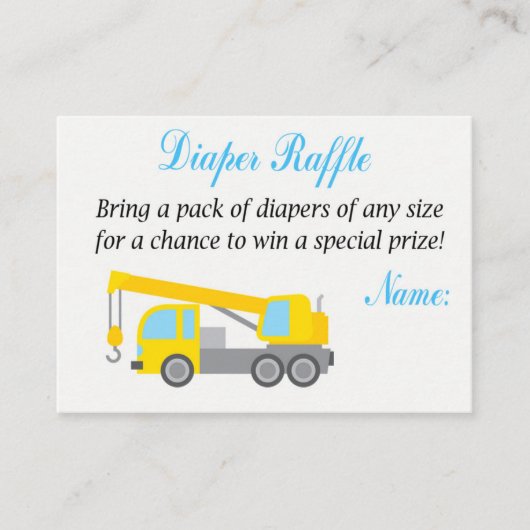 Fahrkarten für den Bau von Windeln Platzkarte (Vorderseite)