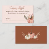 Fahrkarteneintrittskarte für den Autumn Pumpkin Di Begleitkarte (Vorne/Hinten)