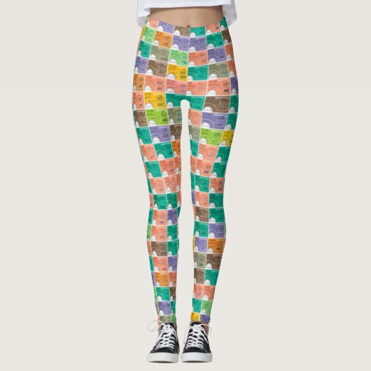 Fahrkartenmontage Leggings (Vorderseite)