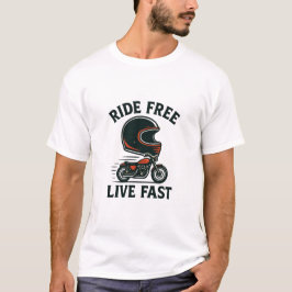 Fahrkostenloses Motorrad-T-Shirt - Speed & Adventu T-Shirt