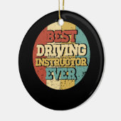 Fahrlehrer Bester Fahrlehrer je Führer Keramik Ornament (Links)