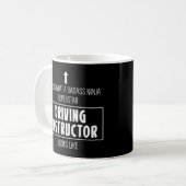 Fahrlehrer mit Führerschein Kaffeetasse (Vorderseite Links)