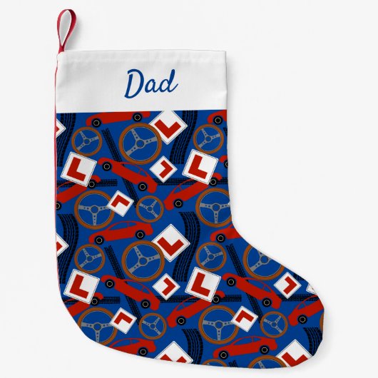 Fahrlehrer und Lerner Kleiner Weihnachtsstrumpf (Vorderseite)