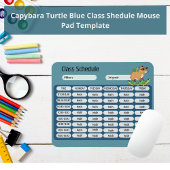 Fahrplan der Funny Capybara Turtle Class Mousepad