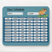 Fahrplan der Funny Capybara Turtle Class Mousepad (Vorne)