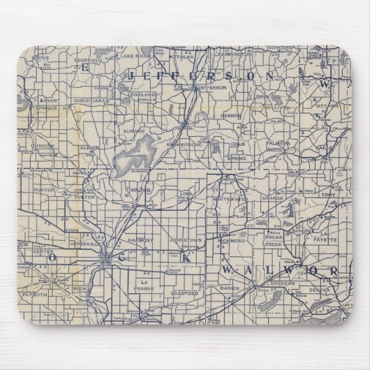 Fahrplan für das Fahrrad Wisconsin 7 Mousepad (Vorne)