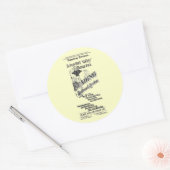 Fahrplan für das Lesesystem 1894 Runder Aufkleber (Umschlag)