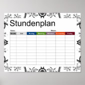 Fahrplan für die Kachellinie Poster (Vorne)