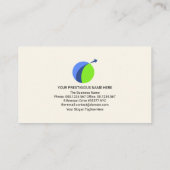 Fahrplan für logistische Transportarten: Manager Visitenkarte (Rückseite)