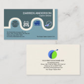 Fahrplan für logistische Transportarten: Manager Visitenkarte (Vorne/Hinten)