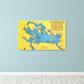 Fahrplan für See und Autobahnen Leinwanddruck (Insitu (Holzboden))