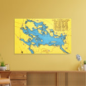 Fahrplan für See und Autobahnen Leinwanddruck (Insitu (Wohnzimmer))