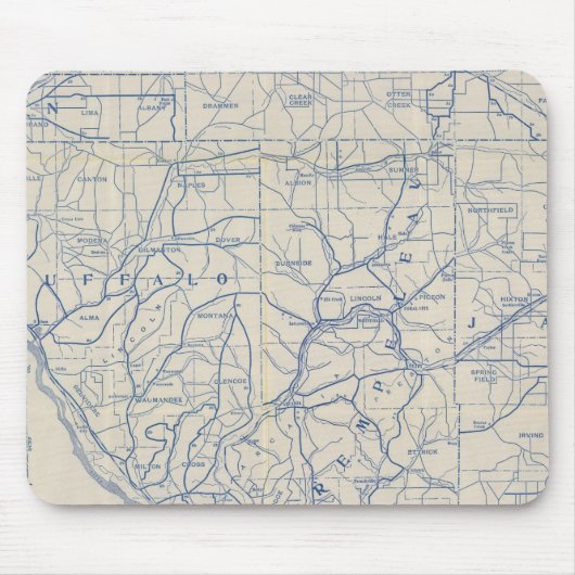 Fahrplan für Wisconsin 6 Mousepad (Vorne)