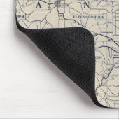 Fahrplan für Wisconsin 8 Mousepad (Ecke)