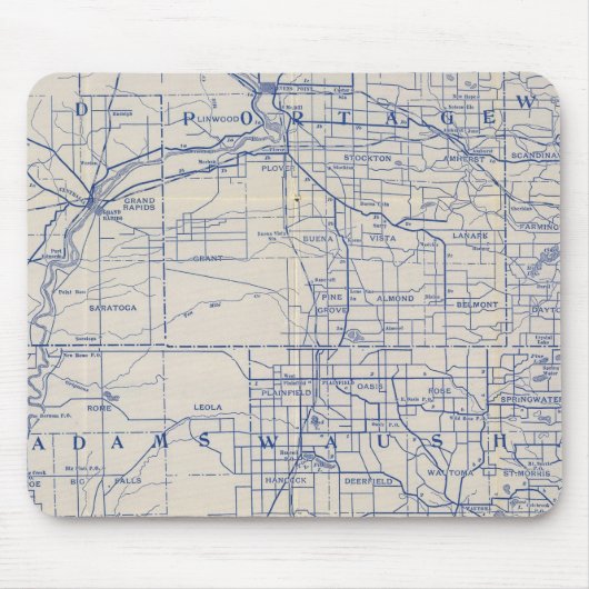 Fahrplan für Wisconsin Mousepad (Vorne)