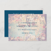 Fahrplan Save the Date Einladung (Vorne/Hinten)