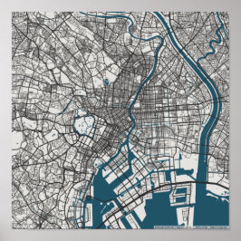 Fahrplan von Tokio Poster