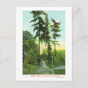 Fahrplan zum Woodland Park Postkarte