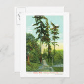 Fahrplan zum Woodland Park Postkarte (Vorne/Hinten)