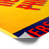 Fahrplanauskunft für den Kreuzfahrer 1937 Poster (Ecke)