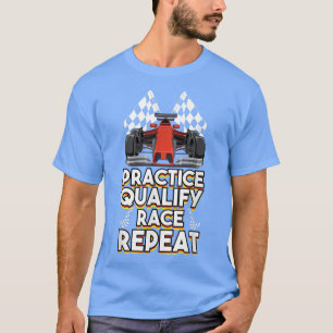 Fahrpraxis mit offenen Rädern für Rennwagen T-Shirt