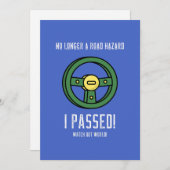 Fahrprüfung erfolgreich abgeschlossen feiertagskarte (Vorne/Hinten)