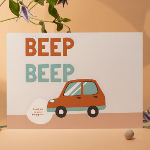 Fahrprüfung Postkarte