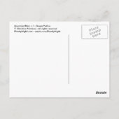 Fahrrad1 - grün/gelb postkarte (Rückseite)