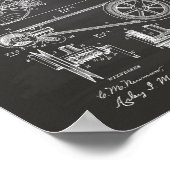 Fahrrad 1890 Kunst - Halbpension Poster (Ecke)