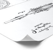 Fahrrad 1893 Weißbuch zum Thema "Patentkunst" Poster (Ecke)