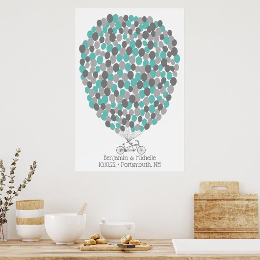 Fahrrad - 250 Signature Guest Book Alternative Poster (Küche)