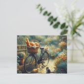 Fahrrad 2 postkarte (Stehend Vorderseite)