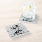 Fahrrad 2 Untersetzer (Schrägansicht)