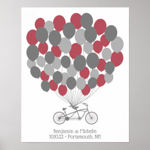 Fahrrad - 50 Signature Guest Book Alternative Poster