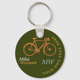 Fahrrad, a.bike auf grünem Schlüsselanhänger mit N