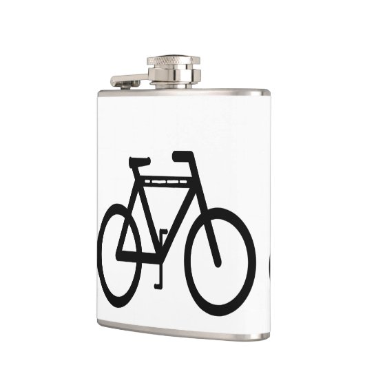 Fahrrad Abstrakt Flachmann (Links)