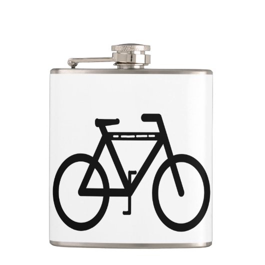 Fahrrad Abstrakt Flachmann (Vorderseite)