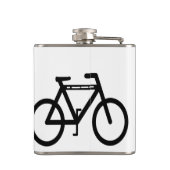 Fahrrad Abstrakt Flachmann (Rückseite)