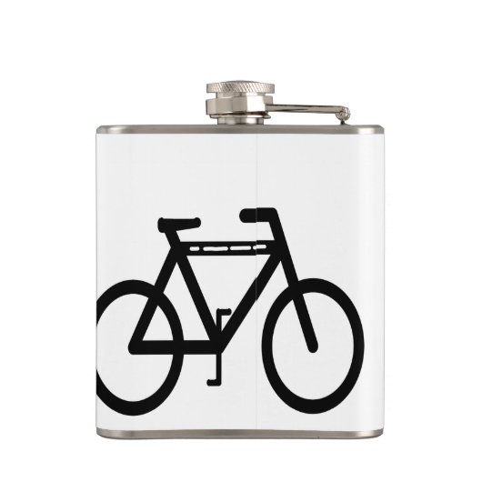 Fahrrad Abstrakt Flachmann (Rückseite)
