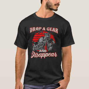 Fahrrad abwerfen und Motorradfahrer verschwinden P T-Shirt