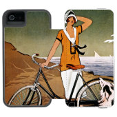 Fahrrad Ad, 1925 Incipio iPhone Geldbeutel-Hülle (Folio Geöffnet)