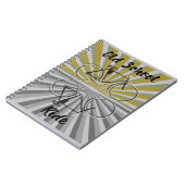 Fahrrad-Alte Schulfahrt, Retrorad, Nerd, Vintag Notizblock (Linke Seite)