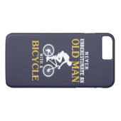 Fahrrad-alter Mann Case-Mate iPhone Hülle (Rückseite (Horizontal))