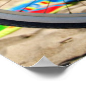 Fahrrad am Strand | Miami, Florida Poster (Ecke)